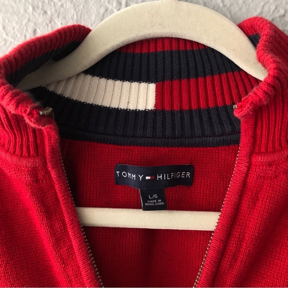 Tommy Hilfiger 3/4 Zip Sweater Pullover - Large Men’s Jacket - Picture 4 of 5